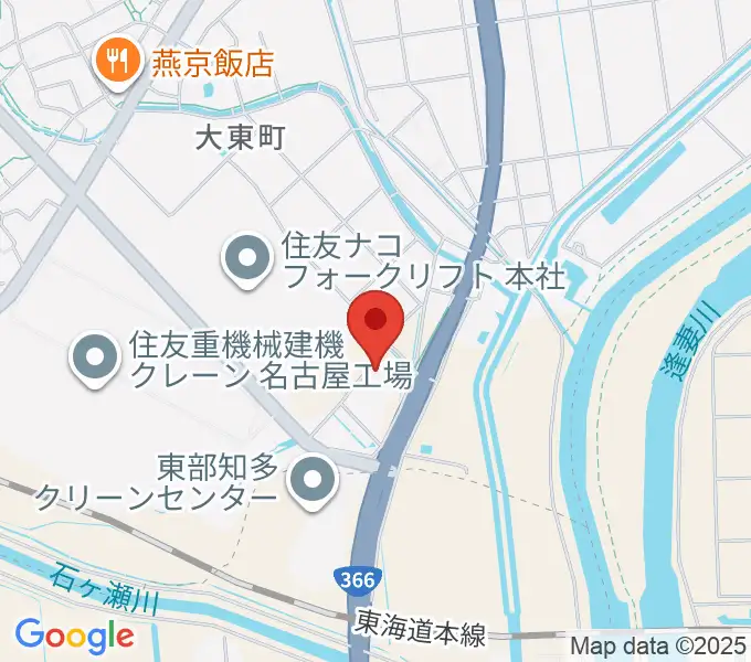 住友重機械温水プールの地図