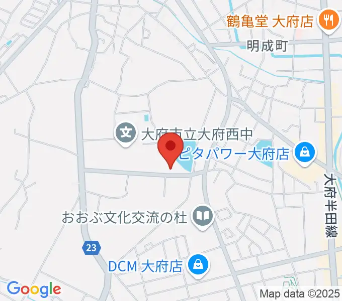 ナルキュウ体育センターの地図