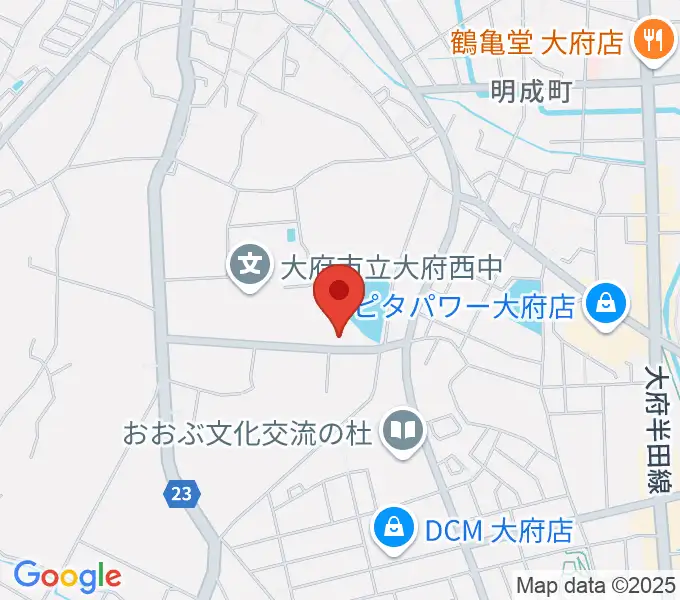 ナルキュウ体育センターの地図