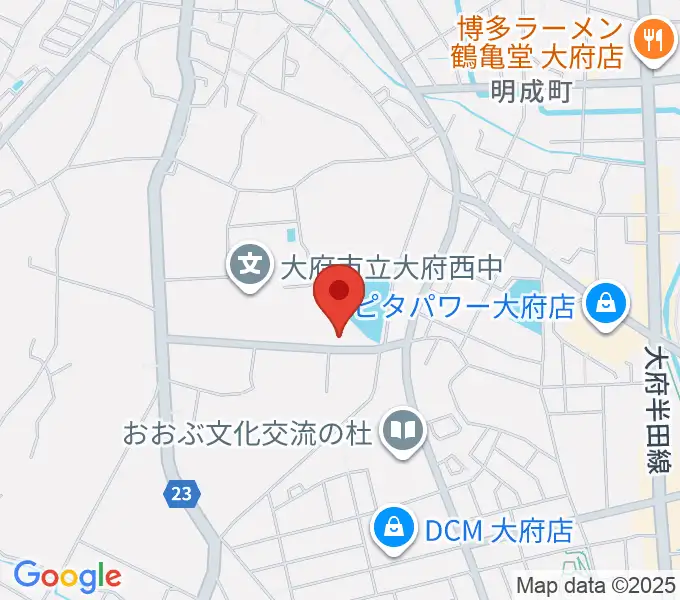ナルキュウ体育センターの地図