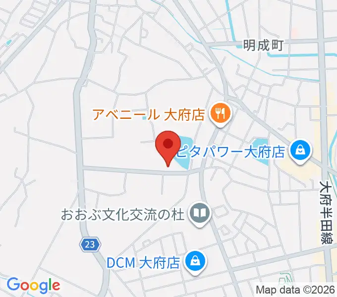 ナルキュウ体育センターの地図