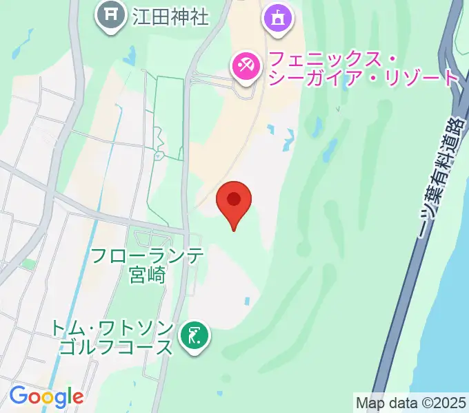 アミノバイタルトレーニングセンター宮崎の地図