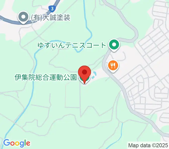 伊集院総合運動公園あいハウジング陸上競技場の地図