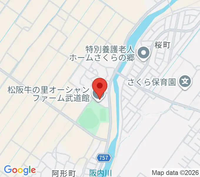 松阪牛の里オーシャンファーム武道館の地図