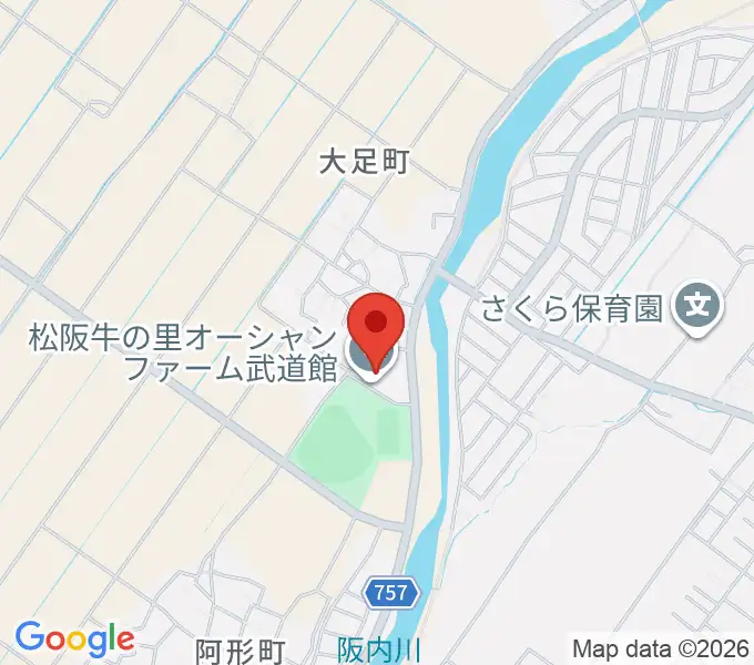 松阪牛の里オーシャンファーム武道館の地図
