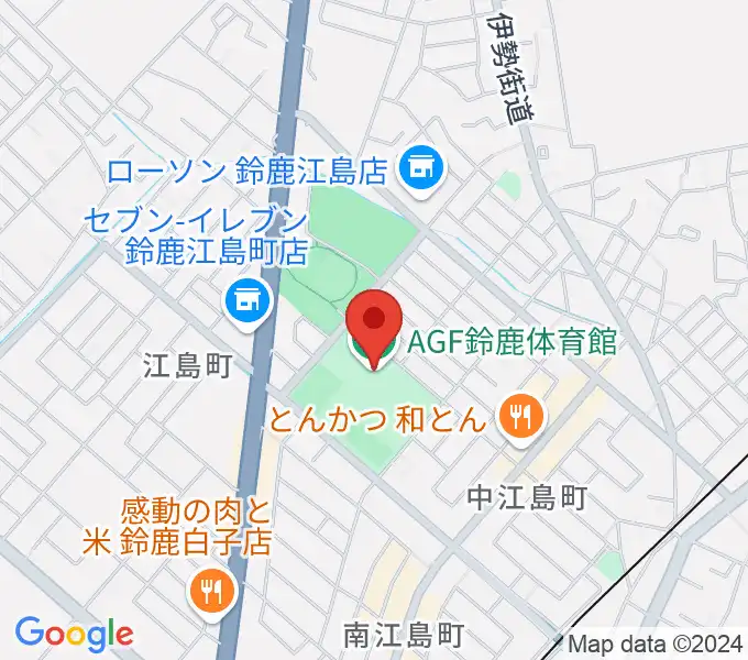 AGF鈴鹿体育館の地図