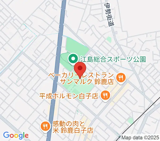 AGF鈴鹿体育館の地図