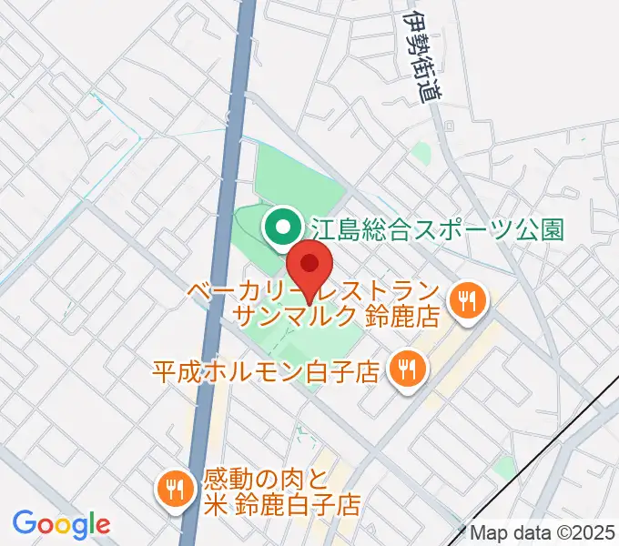 AGF鈴鹿体育館の地図
