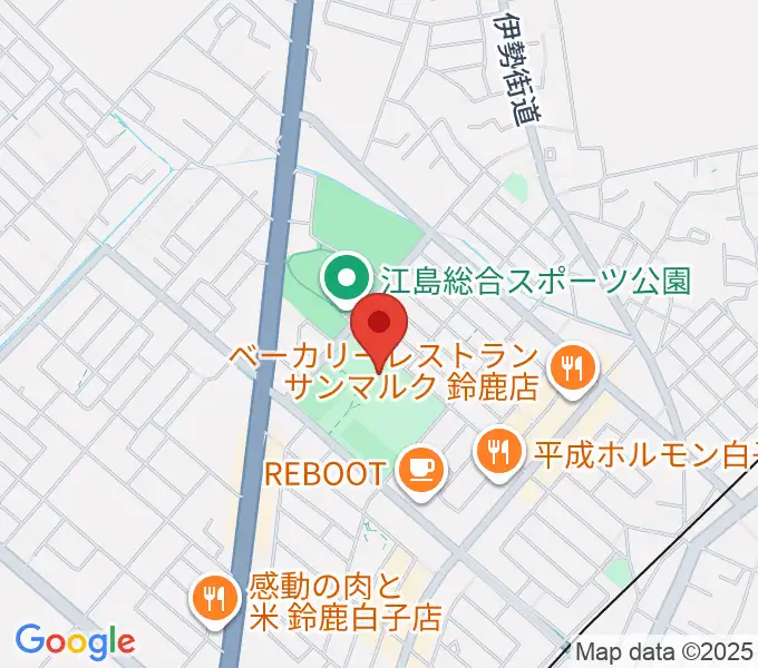 AGF鈴鹿体育館の地図