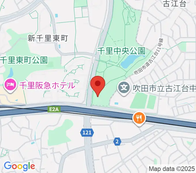 豊泉家千里体育館の地図