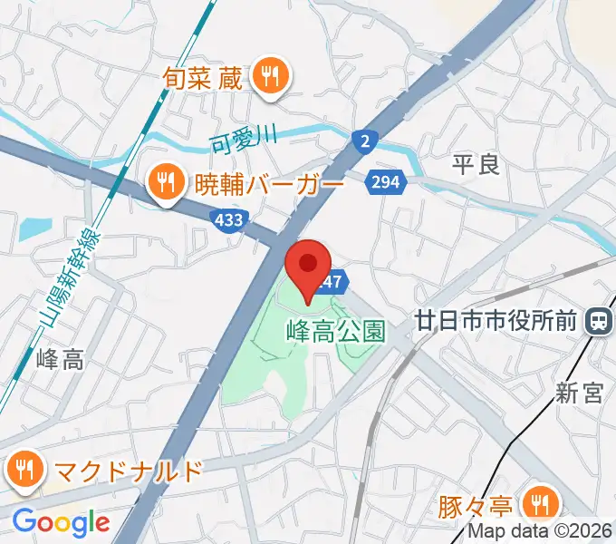 グローバルリゾート総合スポーツセンターサンチェリーの地図
