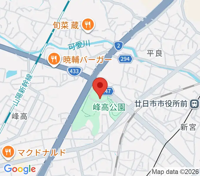 グローバルリゾート総合スポーツセンターサンチェリーの地図