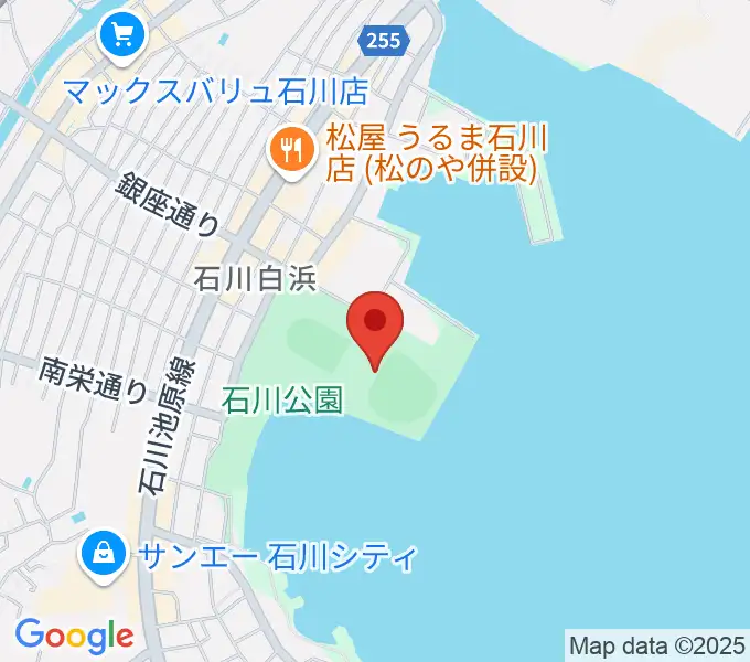 エナジックスタジアム石川の地図