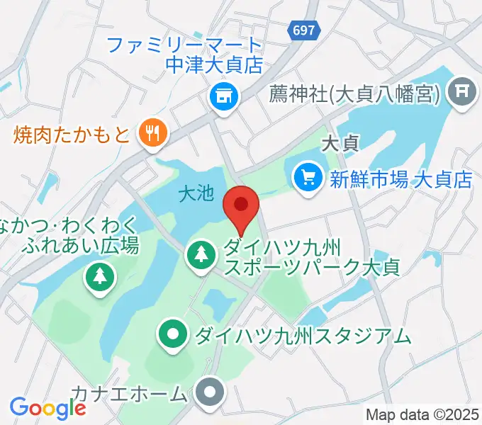 ダイハツ九州アリーナの地図