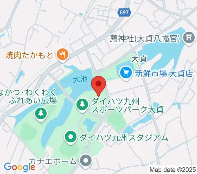 ダイハツ九州アリーナの地図