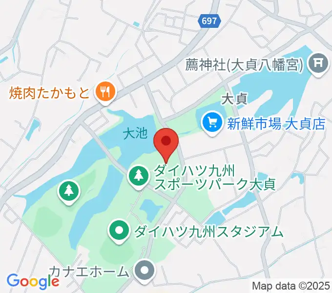 ダイハツ九州アリーナの地図
