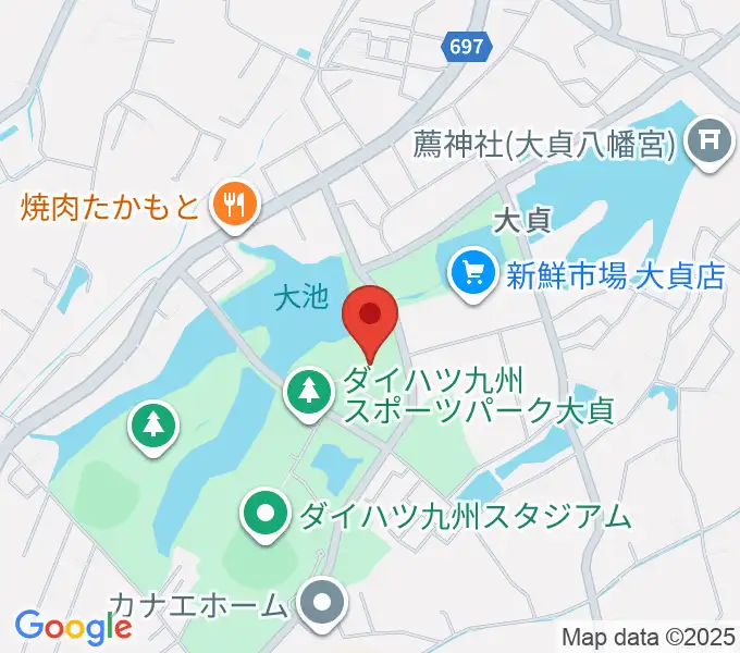ダイハツ九州アリーナの地図