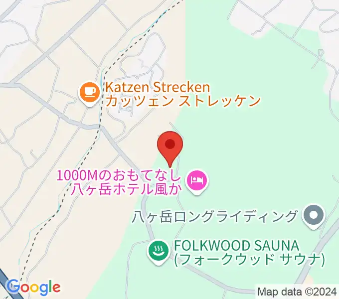 FOLKWOOD SKATE PARK 八ヶ岳の地図