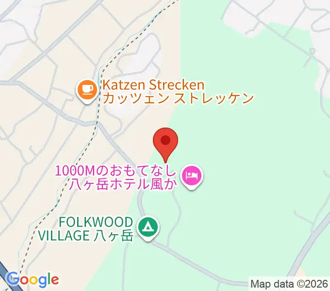 FOLKWOOD SKATE PARK 八ヶ岳の地図