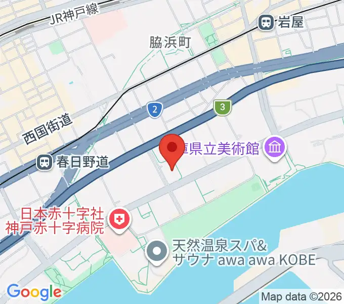 Sysmex Kobe Ice Campusの地図