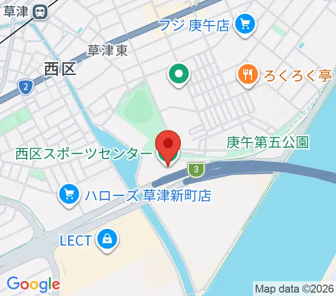 マリモホールディングス西区スポーツセンターの地図