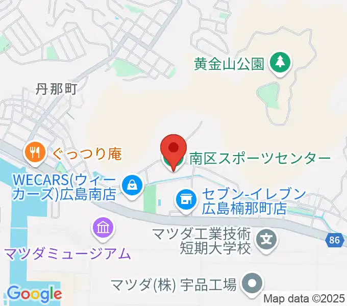 広島市南区スポーツセンターの地図