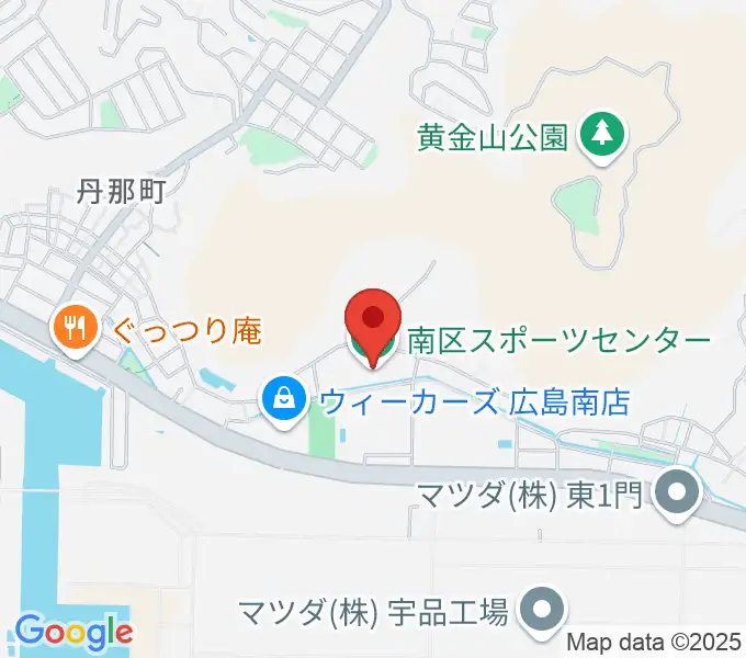 広島市南区スポーツセンターの地図