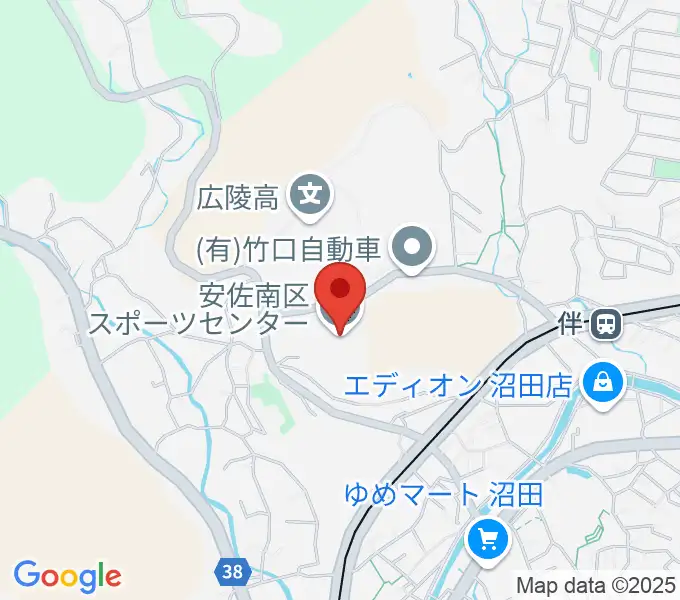 プローバグループ安佐南区スポーツセンターの地図