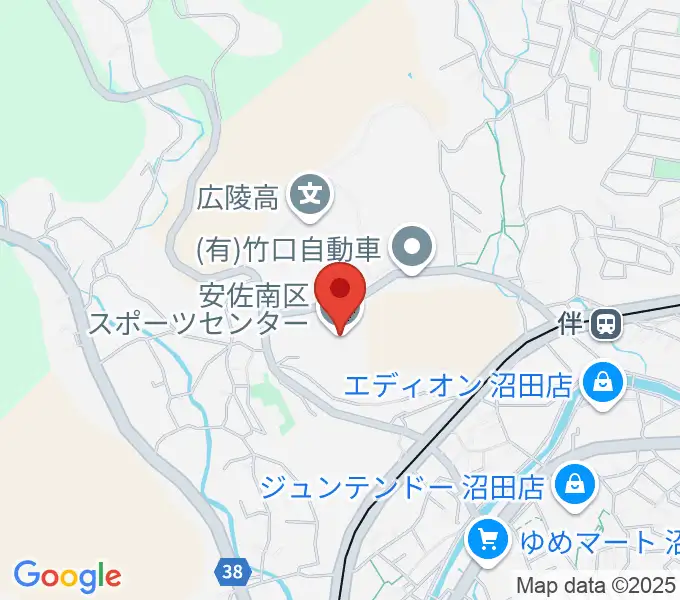 プローバグループ安佐南区スポーツセンターの地図