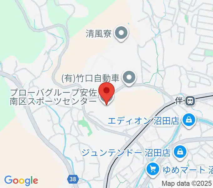 プローバグループ安佐南区スポーツセンターの地図