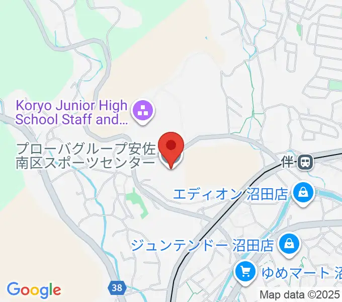 プローバグループ安佐南区スポーツセンターの地図