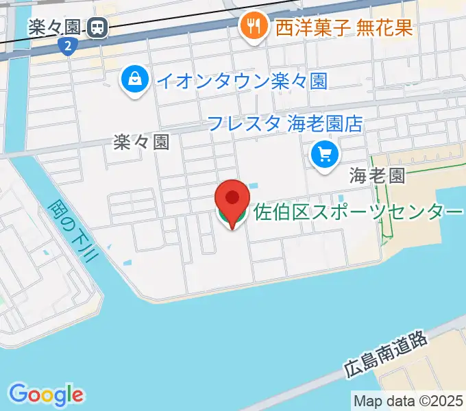 広島市佐伯区スポーツセンターの地図
