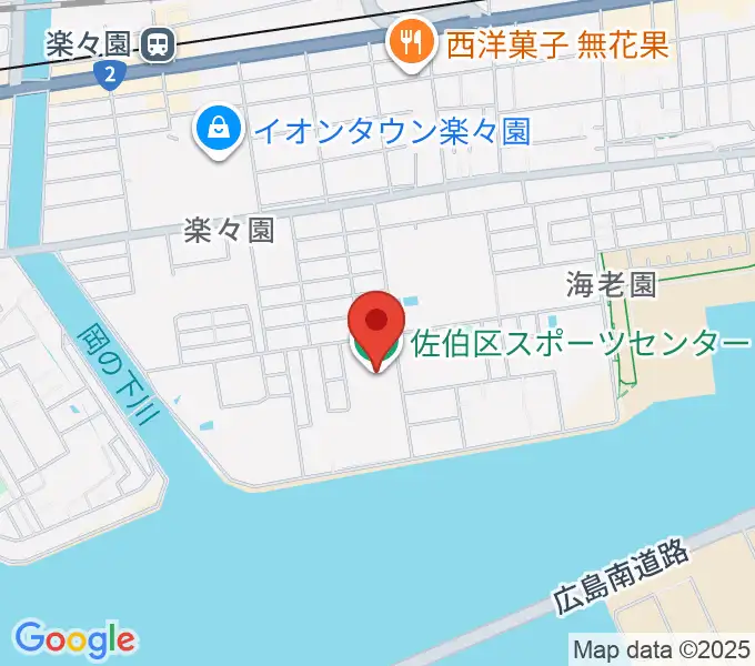 広島市佐伯区スポーツセンターの地図