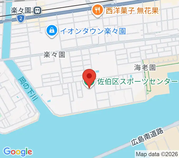 広島市佐伯区スポーツセンターの地図