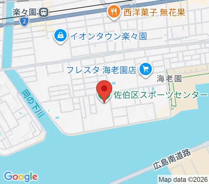広島市佐伯区スポーツセンターの地図