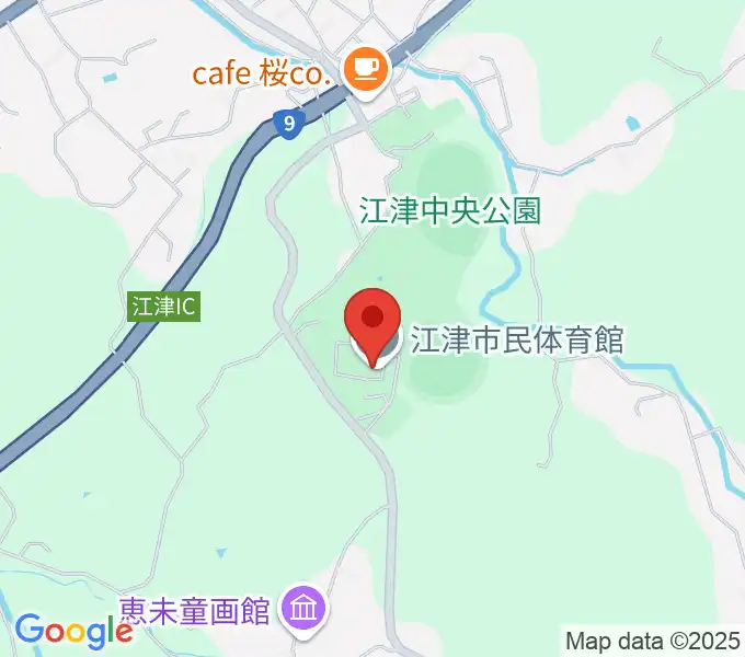 江津市民体育館の地図