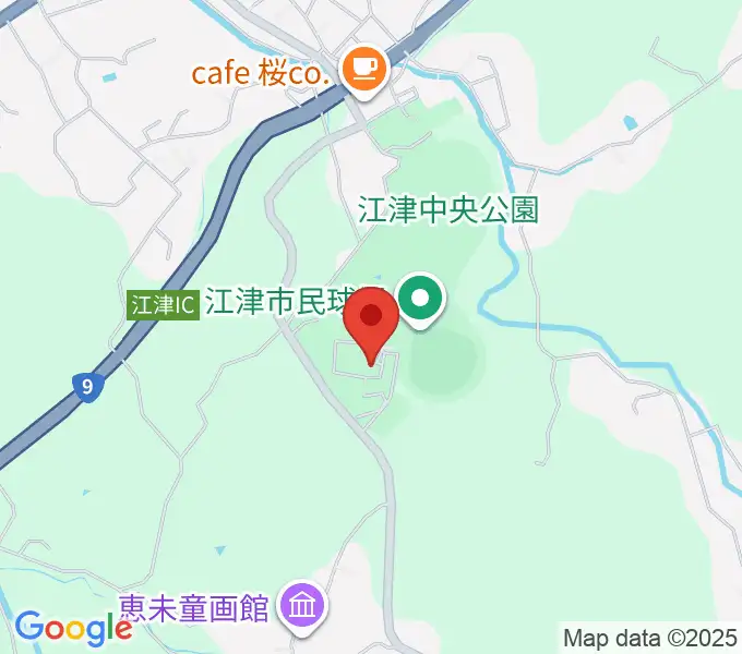 江津市民体育館の地図