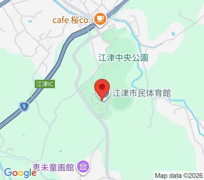 江津市民体育館の地図