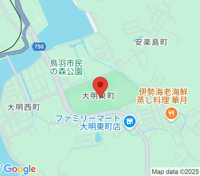 鳥羽市民体育館の地図