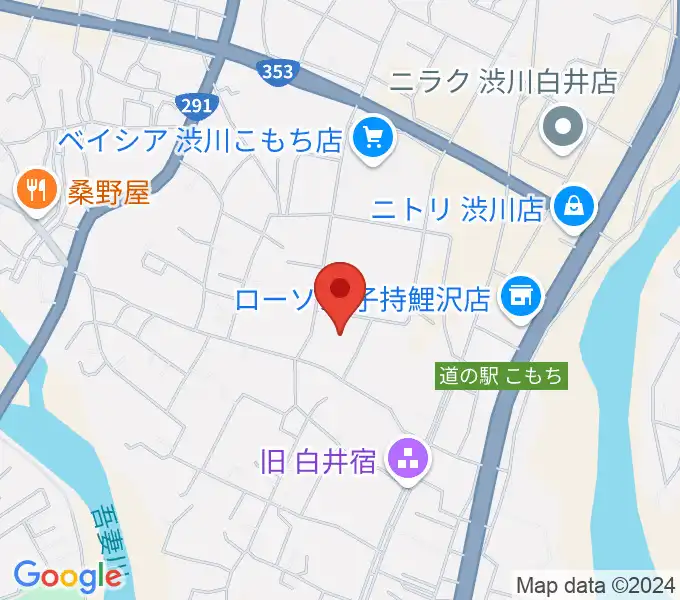 JESCOアリーナ渋川の地図