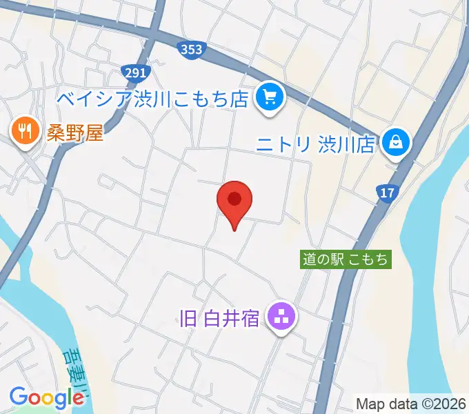 JESCOアリーナ渋川の地図