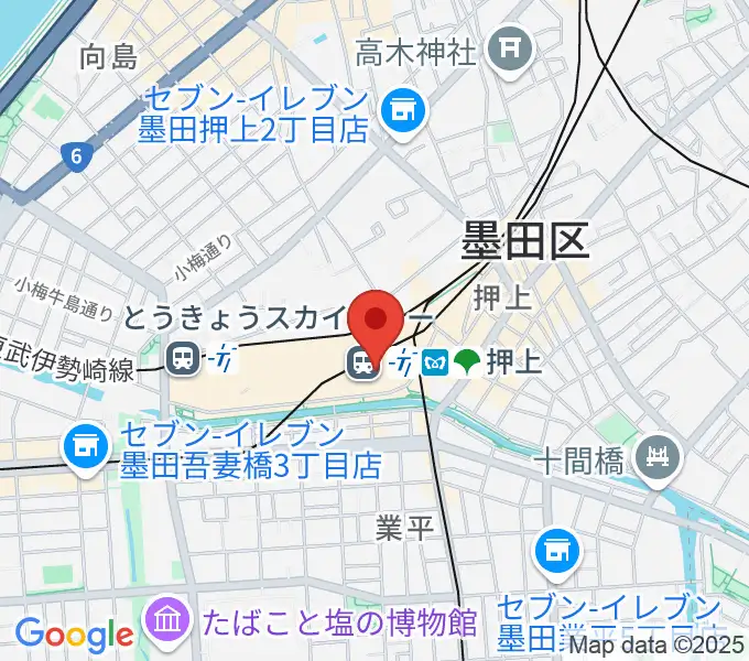 郵政博物館の地図