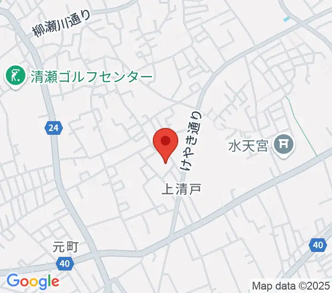 清瀬市郷土博物館の地図