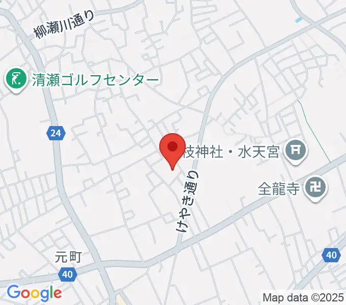 清瀬市郷土博物館の地図
