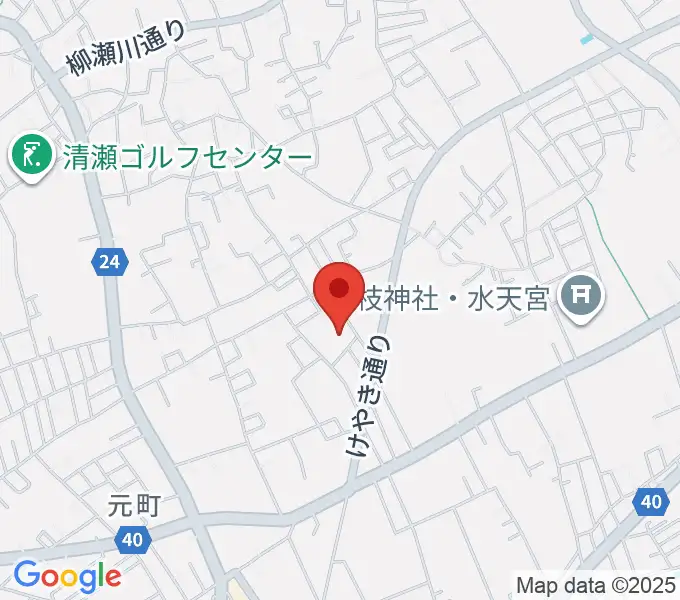 清瀬市郷土博物館の地図