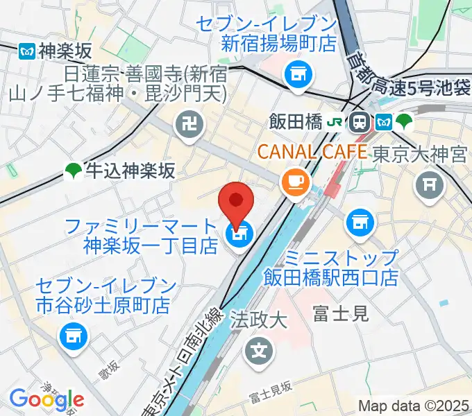 東京理科大学 近代科学資料館の地図