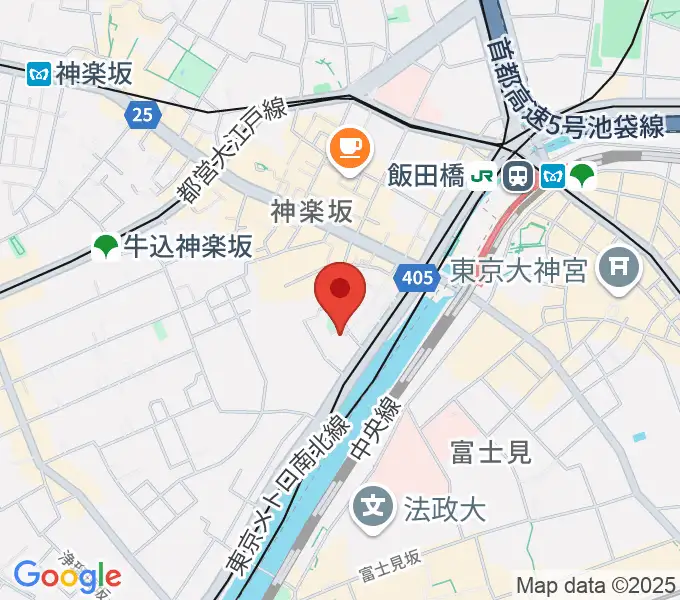 東京理科大学 近代科学資料館の地図
