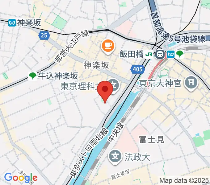 東京理科大学 近代科学資料館の地図