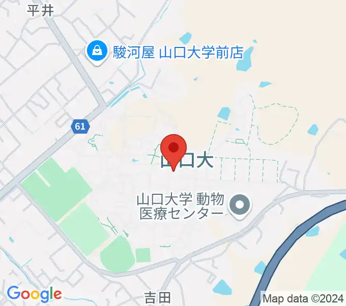 山口大学埋蔵文化財資料館の地図