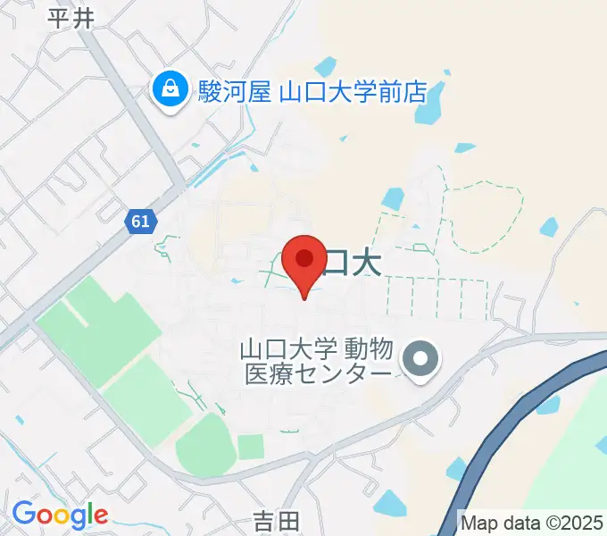 山口大学埋蔵文化財資料館の地図